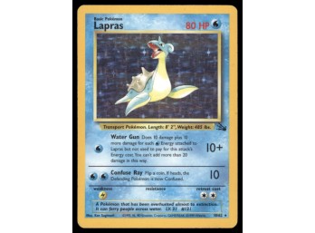 Lapras (10) Fossil #10/62 Holo Pokemon Card