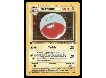 Electrode 1st Ed. (2) Jungle #02/64 Holo Pokemon Card