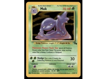Muk (13) Fossil #13/62 Holo Pokemon Card