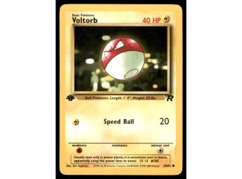 Voltorb 1st Edition Team Rocket Pokemon Card