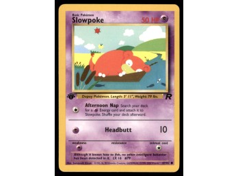 Slowpoke 1st Edition Team Rocket Pokemon Card