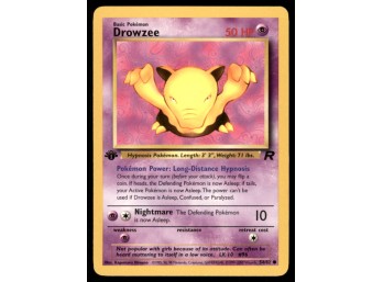 Drowzee 1st Edition Team Rocket Pokemon Card