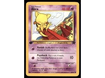 Abra 1st Edition Team Rocket Pokemon Card