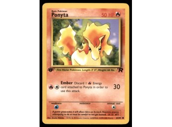 Ponyta 1st Edition Team Rocket Pokemon Card