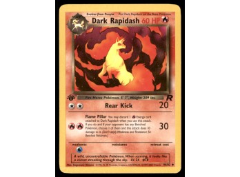Dark Rapidash 1st Edition Team Rocket Pokemon Card