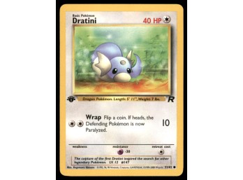 Dratini 1st Edition Team Rocket Pokemon Card
