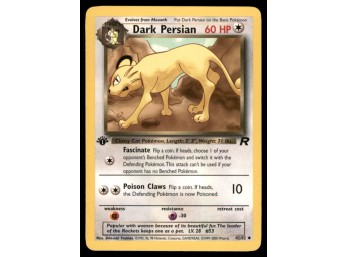 Dark Persian 1st Edition Team Rocket Pokemon Card