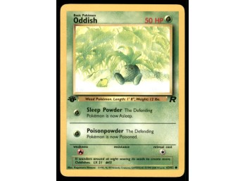Oddish 1st Edition Team Rocket Pokemon Card