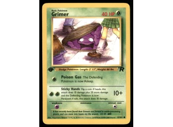 Grimer 1st Edition Team Rocket Pokemon Card