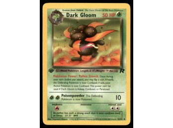Dark Gloom 1st Edition Team Rocket Pokemon Card