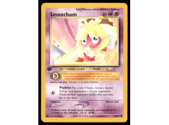 Smoochum 1st Edition Pokemon Card Neo