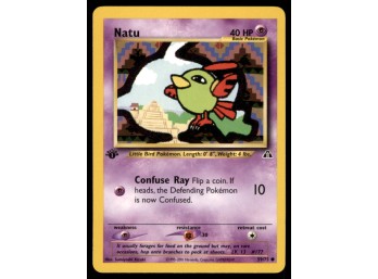 Natu 1st Edition Pokemon Card Neo