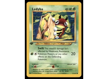 Ledyba 1st Edition Pokemon Card Neo