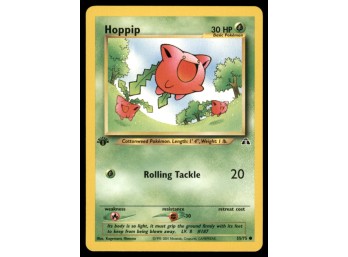 Hoppip 1st Edition Pokemon Card Neo