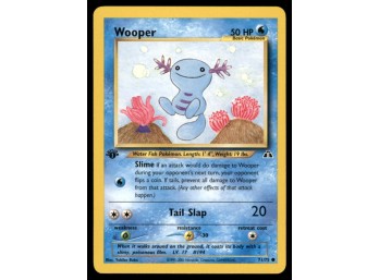 Wooper 1st Edition Pokemon Card Neo