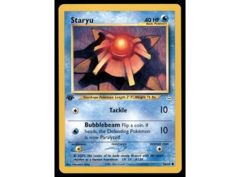 Staryu 1st Edition Pokemon Card Neo