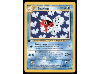 Seaking 1st Edition Pokemon Card Neo