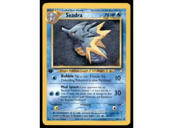 Seadra 1st Edition Pokemon Card Neo