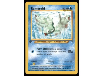 Remoraid 1st Edition Pokemon Card Neo