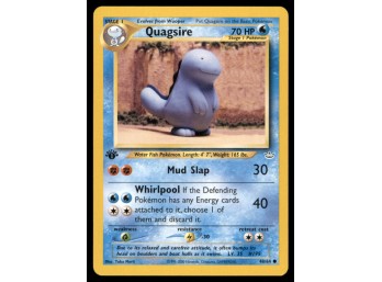 Quaqsire 1st Edition Pokemon Card Neo