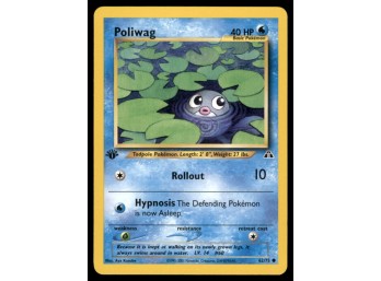 Poliwag 1st Edition Pokemon Card Neo
