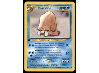 Pilowswine 1st Edition Pokemon Card Neo
