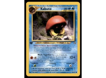 Kabuto 1st Edition Pokemon Card Neo