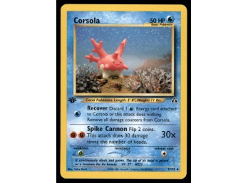 Corsola 1st Edition Pokemon Card Neo