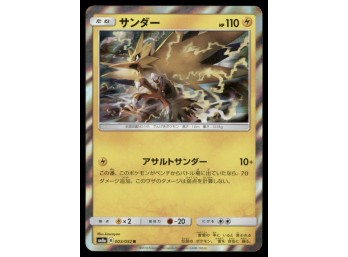 Zapdos Holo Japanese Pokemon Card