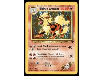Blaine's Arcanine Gym Set Holo Pokemon Card