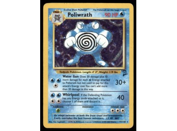 Poliwrath Base Set 2 #015/130 Holo Pokemon Card