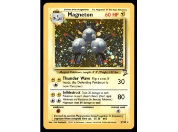 Magneton Base Set 2 #009/130 Holo Pokemon Card