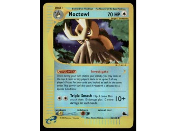 Noctowl Skyridge #040/144 Holo Pokemon Card