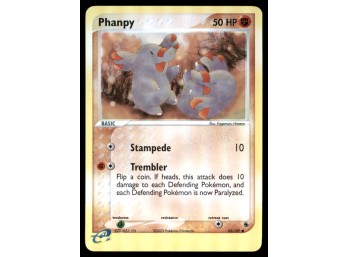 Phanpy Ruby and Sapphire #62/109 Holo Pokemon Card