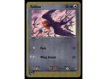 Taillow Ruby and Sapphire #72/109 Holo Pokemon Card