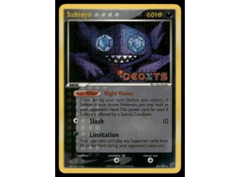 Sableye Stamped Deoxys #23/107 Holo Pokemon Card