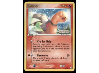 Torkoal Stamped Legend Maker #27/92 Holo Pokemon Card
