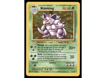 Nidoking Base Set #011/102 Holo Pokemon Card
