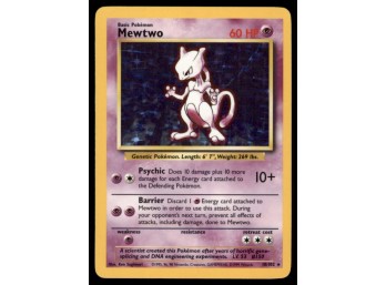 Mewtwo Base Set #010/102 Holo Pokemon Card