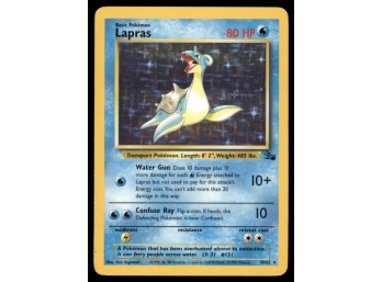 Lapras (10) Fossil #10/62 Holo Pokemon Card