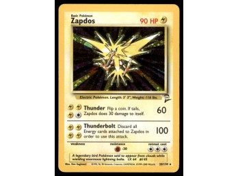Zapdos Base Set 2 #020/130 Holo Pokemon Card