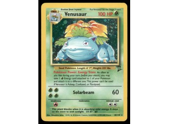 Venusaur Base Set 2 #018/130 Holo Pokemon Card