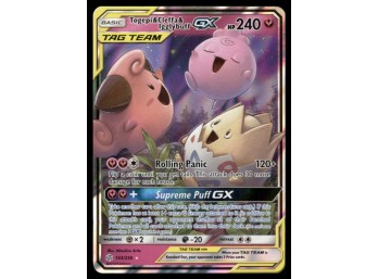 Togepi & Cleffa & Igglybuff GX SM - Cosmic Eclipse #143/236 Holo Pokemon Card