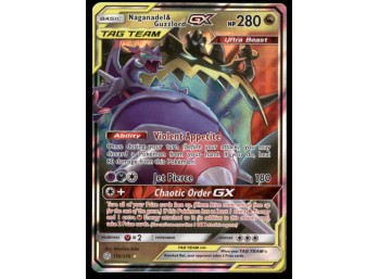 Naganadel & Guzzlord GX SM - Cosmic Eclipse #158/236 Holo Pokemon Card