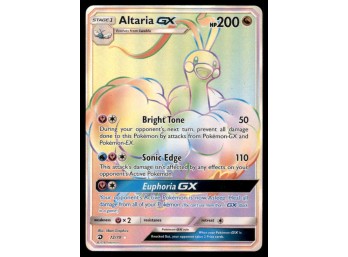 Altaria GX (Secret) Dragon Majesty #72/70 Holo Pokemon Card