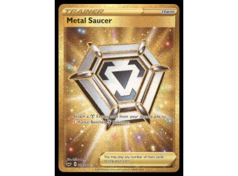 Metal Saucer (Secret) SWSH01: Sword & Shield Base Set #214/202 Holo Pokemon Card