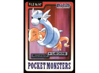 Dratini VS Charmander Bandai Carddass Holo 1997 Japanese Pokemon Card