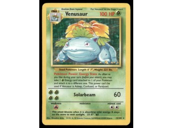Venusaur Base Set #015/102 Holo Pokemon Card