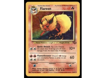 Flareon (3) Jungle #03/64 Holo Pokemon Card
