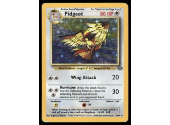 Pidgeot (8) Jungle #08/64 Holo Pokemon Card